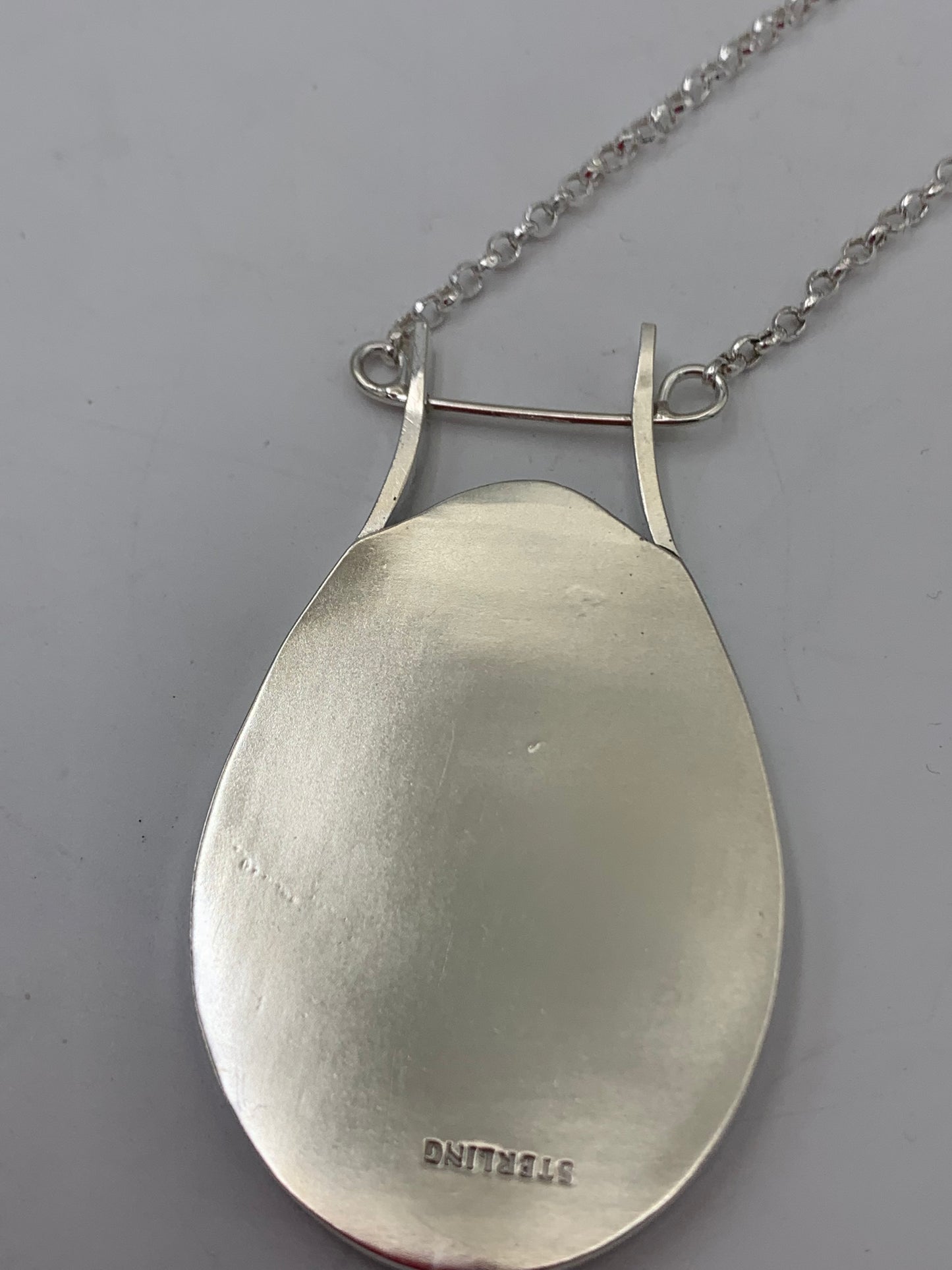 Rose Cut Faceted Gray Sapphire Necklace