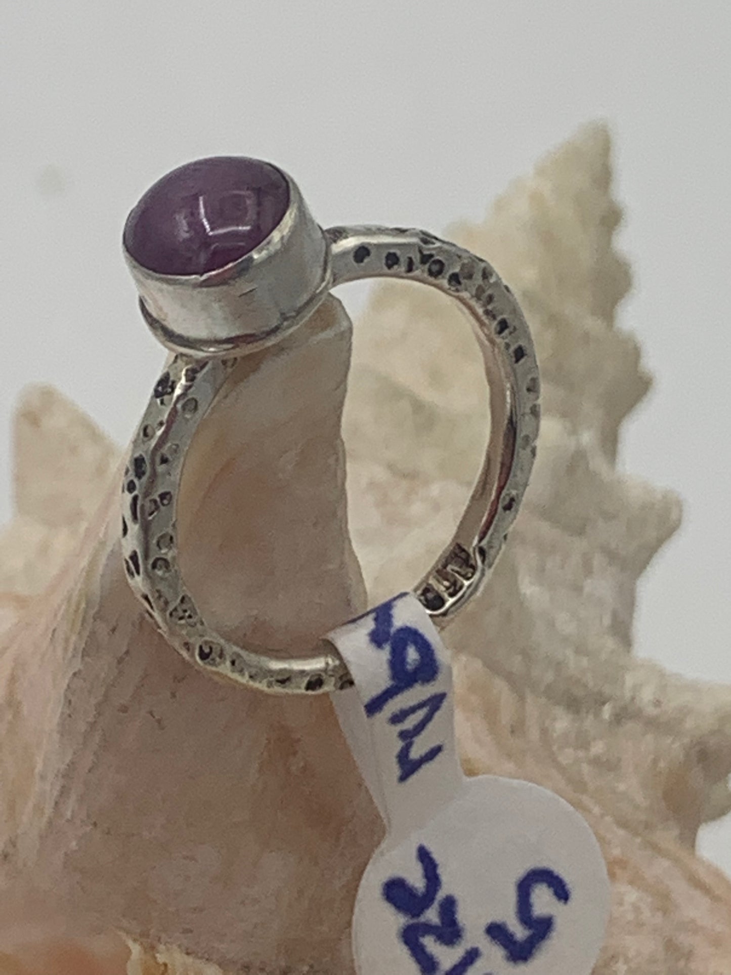 Ruby and Sterling silver ring