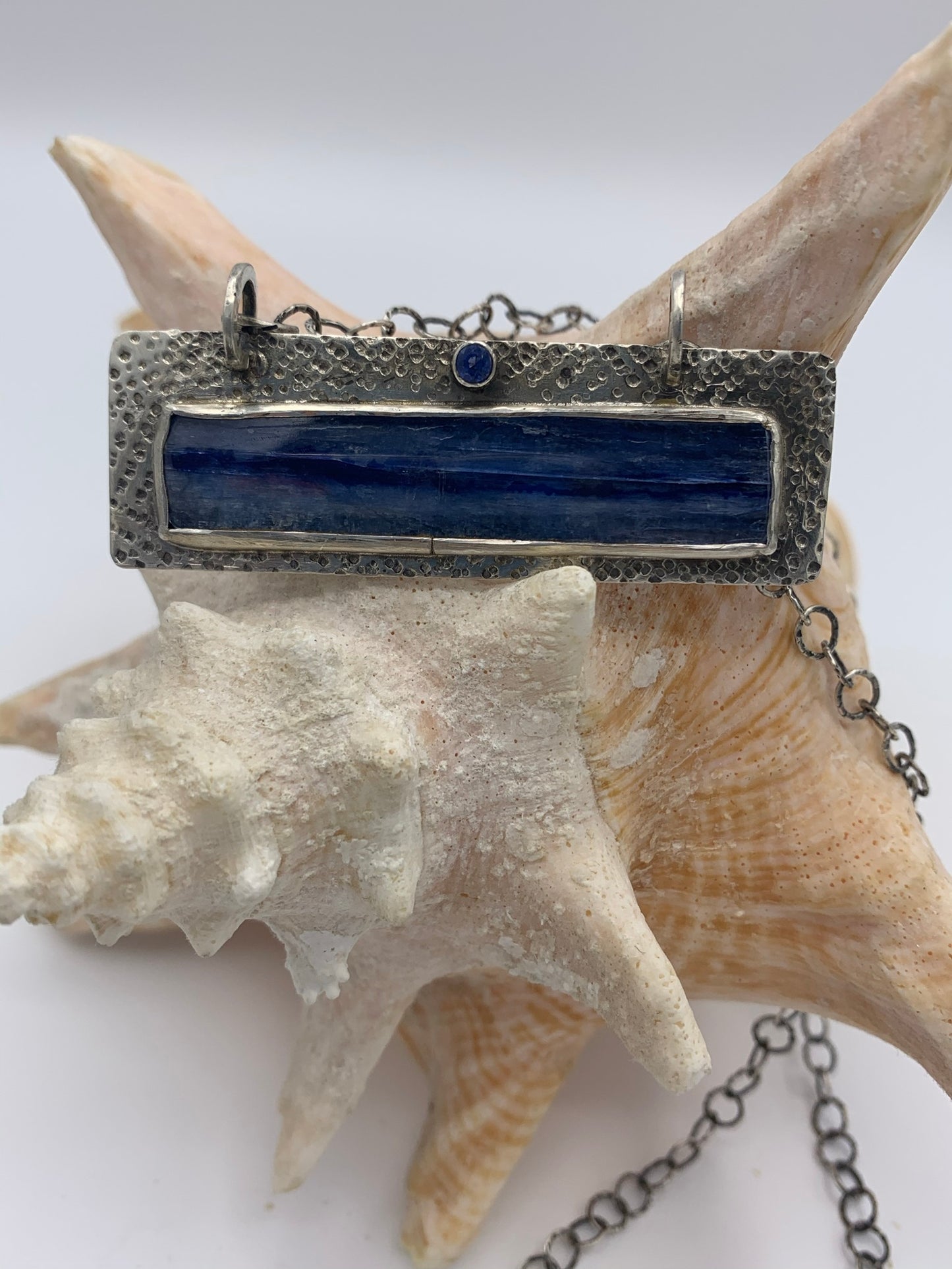 Kyanite and Sterling Silver necklace