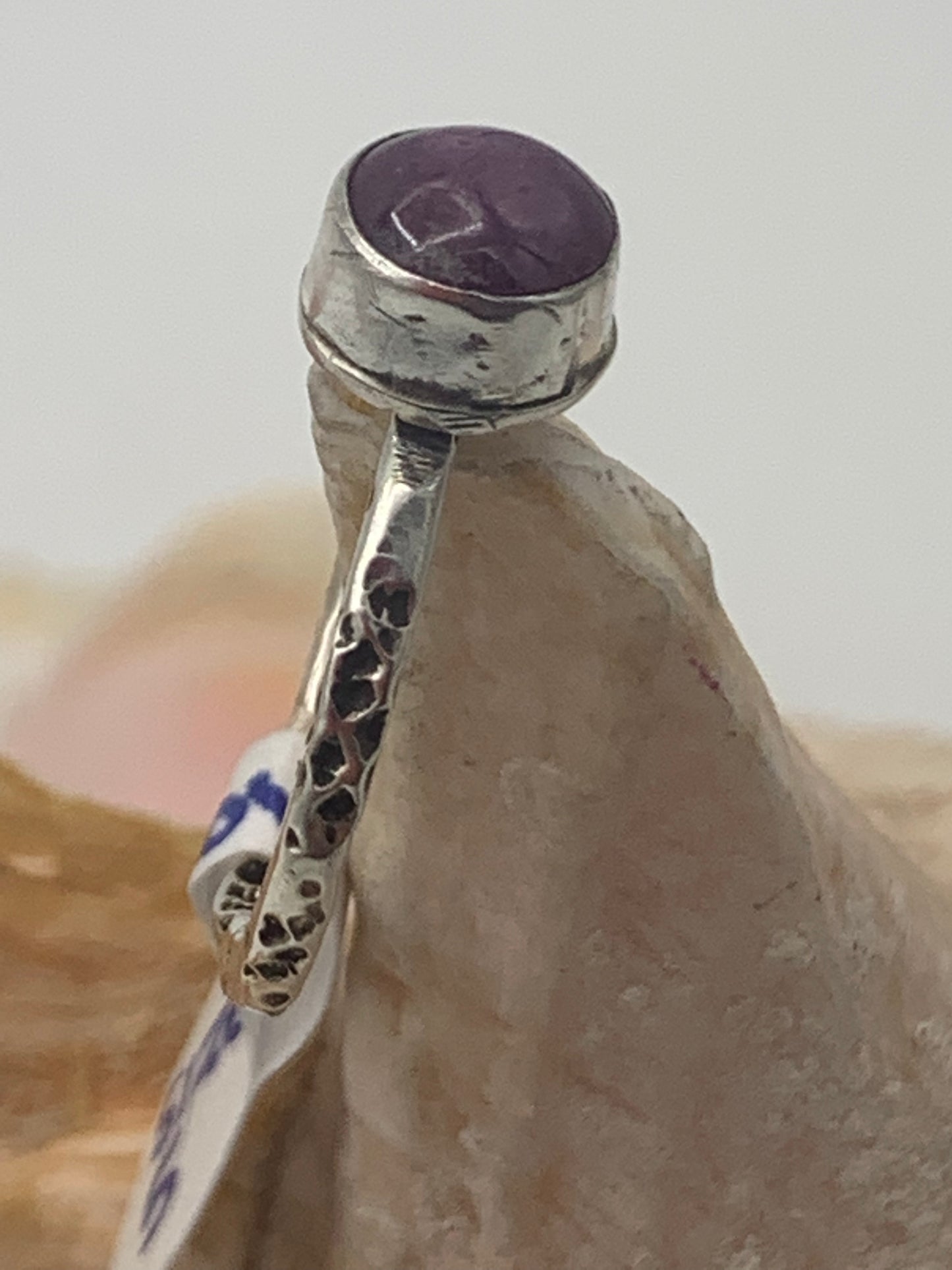 Ruby and Sterling silver ring