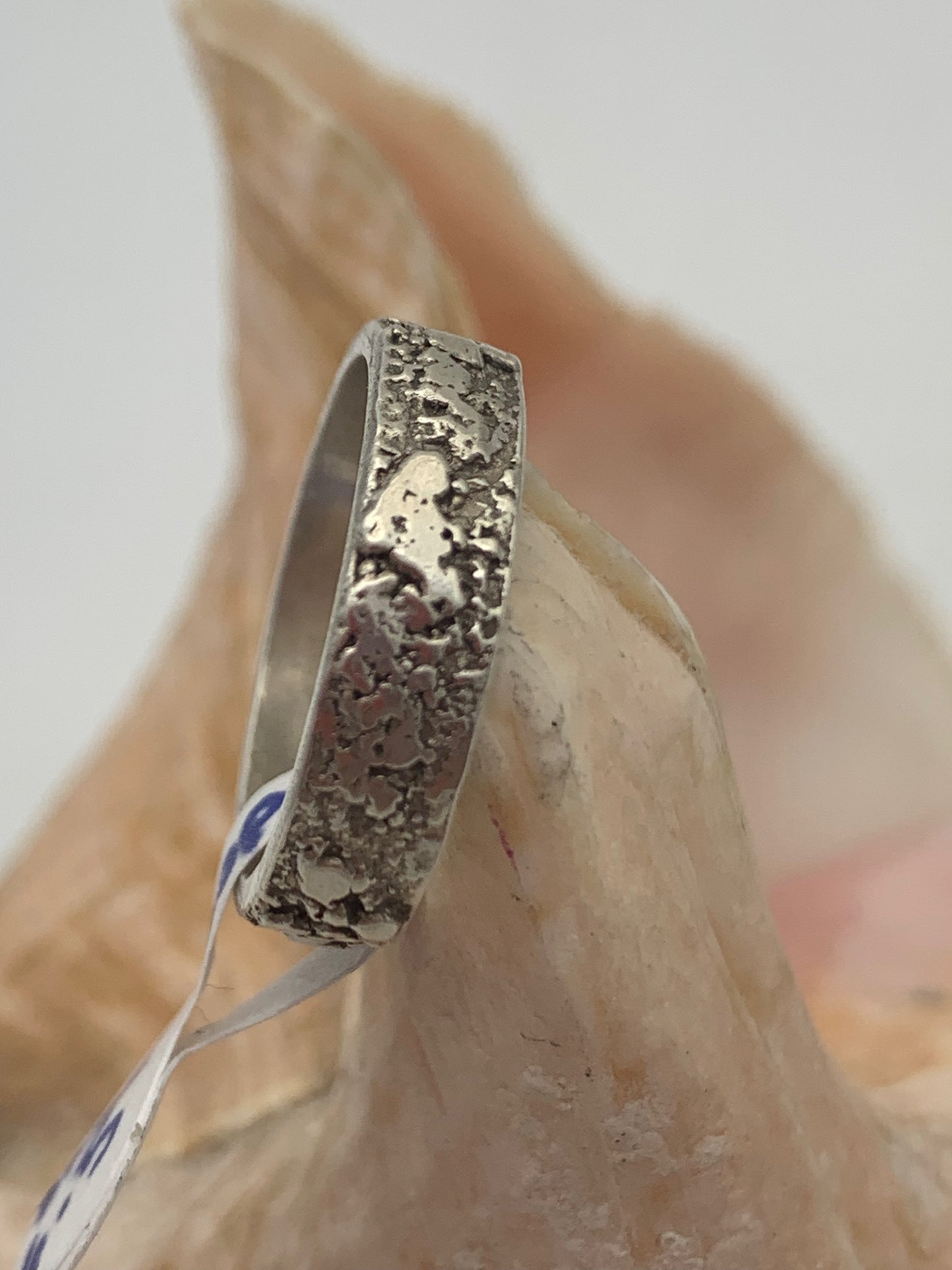 Orange Faceted Sapphire and Sterling Silver ring