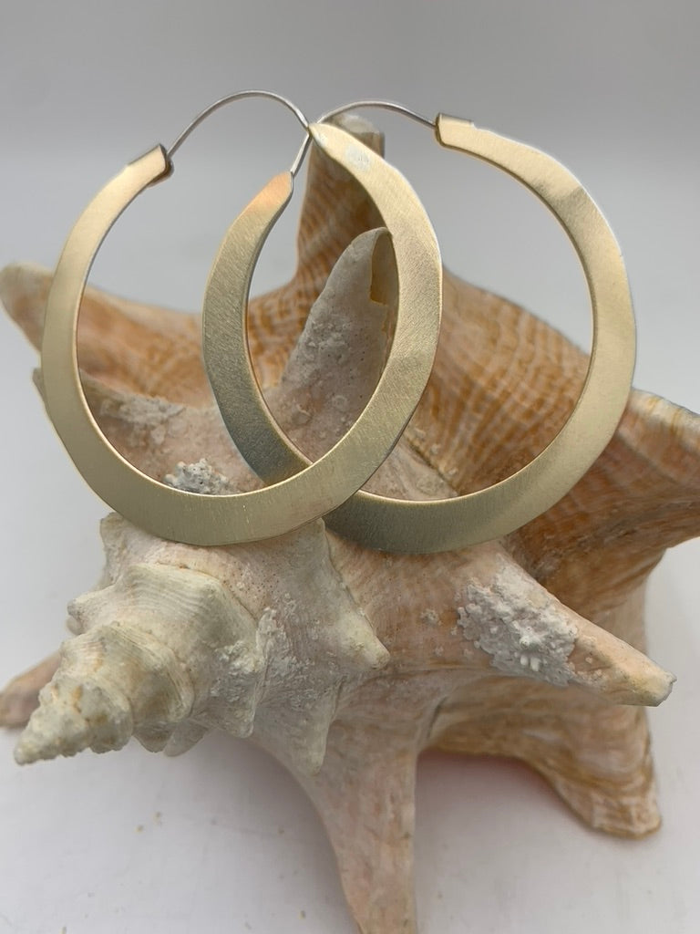 Brass Hoop earrings