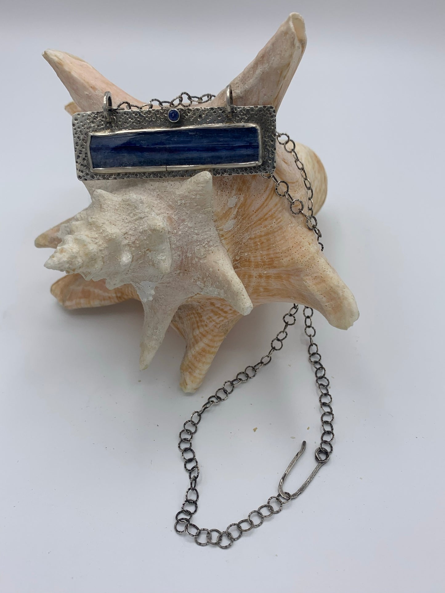Kyanite and Sterling Silver necklace