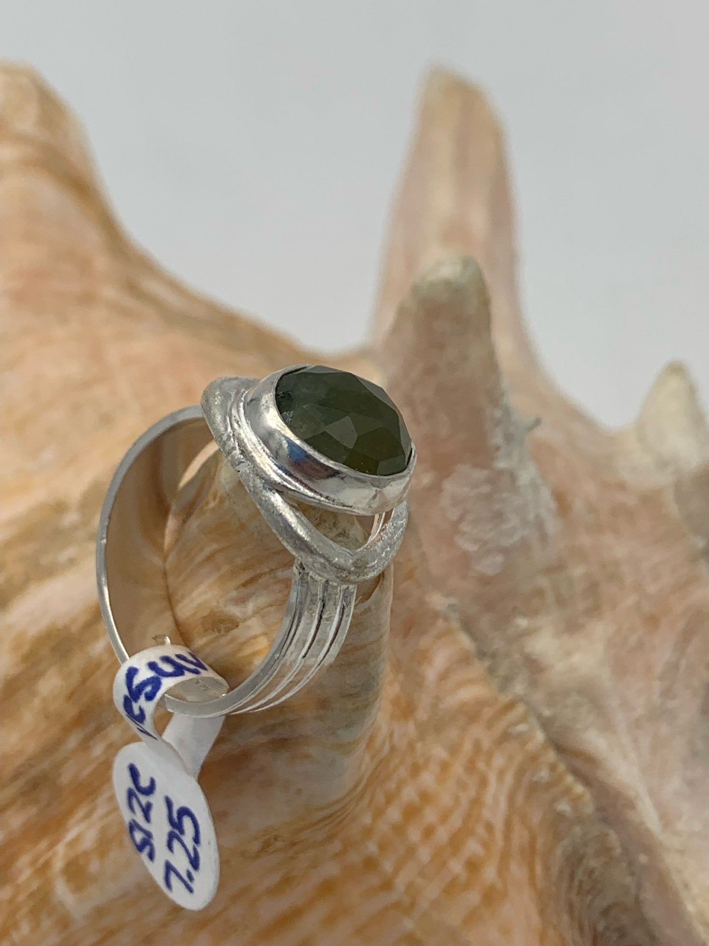 Vesuvianite and Sterling Silver ring