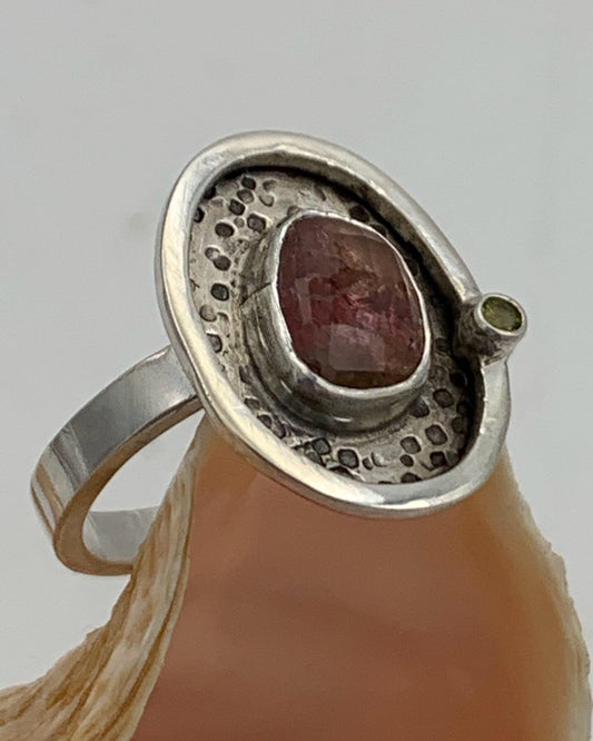 Sterling Silver and Tourmaline ring