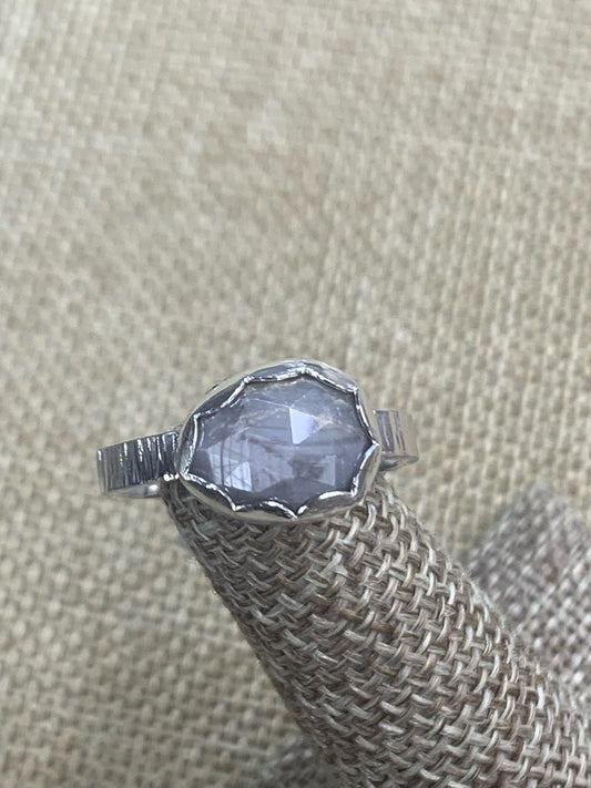 Silver Sapphire and Sterling Silver ring