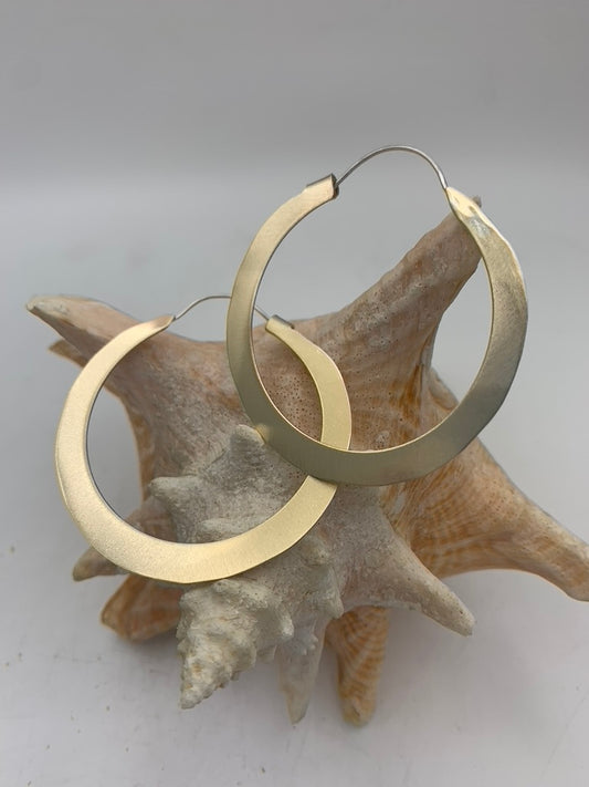 Brass Hoop earrings