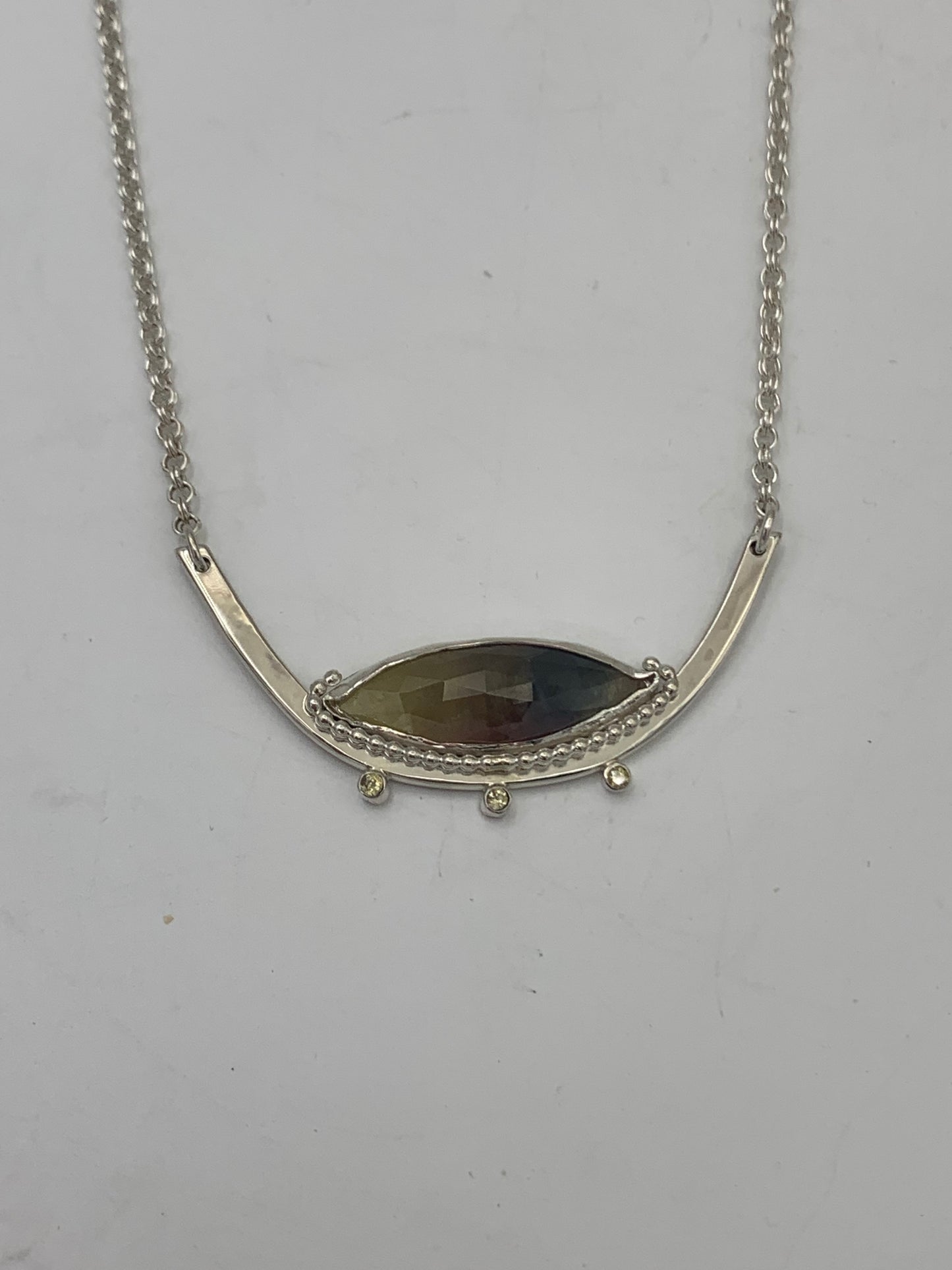 Sapphire and Sterling Silver necklace